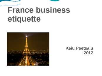 France business etiquette