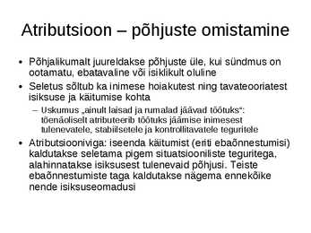 Kultuur ja sotsiaalne käitumine #11