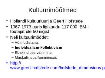 Kultuur ja sotsiaalne käitumine #4