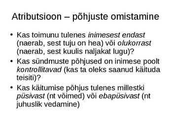 Kultuur ja sotsiaalne käitumine #10