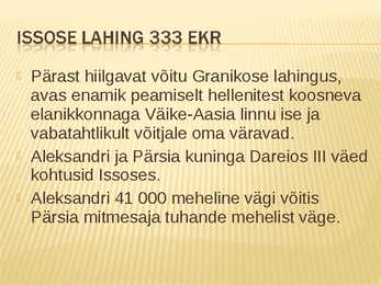 Aleksander suure elulugu #17