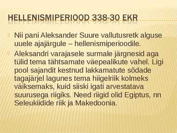 Aleksander suure elulugu #3