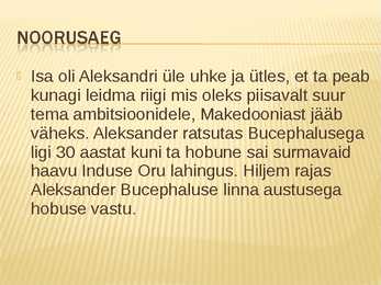Aleksander suure elulugu #7