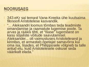 Aleksander suure elulugu #8