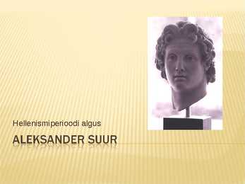 Aleksander suure elulugu
