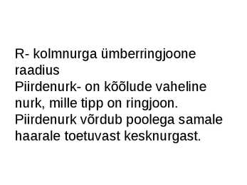 Siinuse Teoreem ja Kolmnurga pindala #2