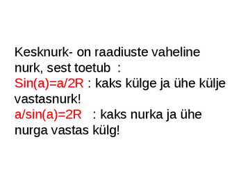 Siinuse Teoreem ja Kolmnurga pindala #3
