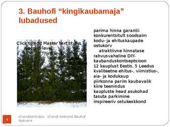 Kliendi teekonna esitlus Bauhofi näitel #4
