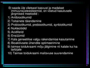 Kalatoit ja selle alternatiivid- #18