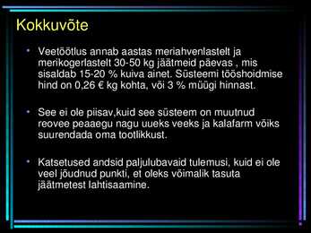 Kalade jäätmed- Kas hinnalised resursid või vajavad kõrvaldamist #20