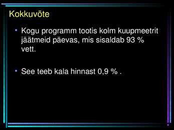 Kalade jäätmed- Kas hinnalised resursid või vajavad kõrvaldamist #25