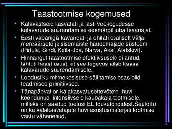 TAASTOOTMISE ÜLDISED PÕHIMÕTTED #19