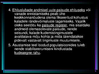 TAASTOOTMISE ÜLDISED PÕHIMÕTTED #9