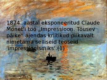 Impressionismi esitlus #2