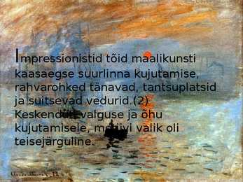 Impressionismi esitlus #3