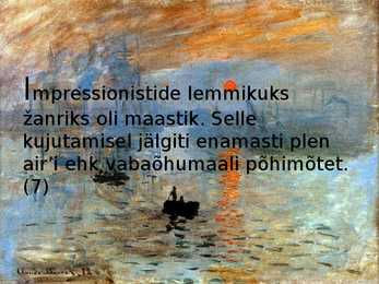 Impressionismi esitlus #8