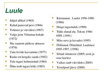 Jaan kaplinski #5
