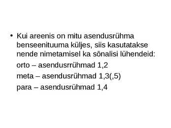 Areenide leidumine ja omadused #4