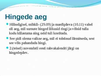 Muinasusund põhjalik esitlus #2