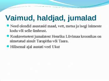 Muinasusund põhjalik esitlus #5