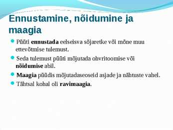 Muinasusund põhjalik esitlus #8