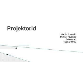 Projektorid