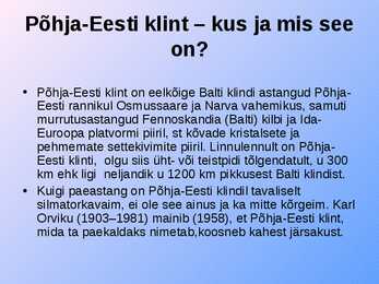 Põhja-Eesti looduskaitsealad #2