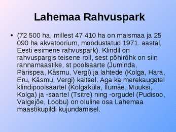 Põhja-Eesti looduskaitsealad #22
