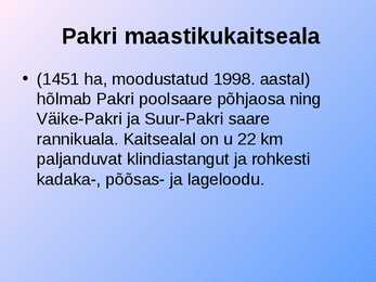 Põhja-Eesti looduskaitsealad #8
