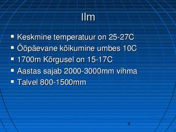 Uurimustöö Sumatra kohta #5