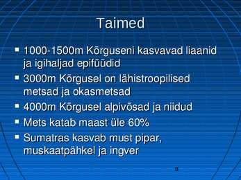 Uurimustöö Sumatra kohta #8