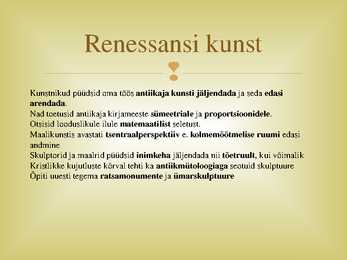 Renessanss ja humanistid esitlus #7