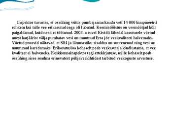 Veeseaduse esitlus #4