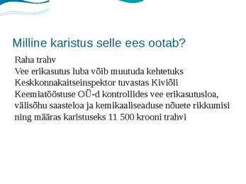 Veeseaduse esitlus #6