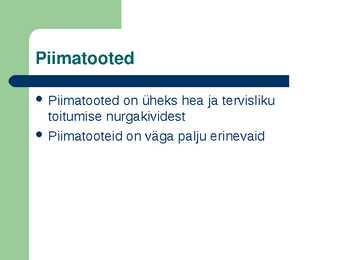 Esmavajalikud toiduained-Piimatooted #2