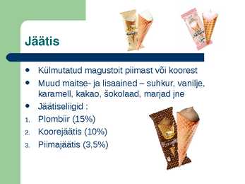 Esmavajalikud toiduained-Piimatooted #11