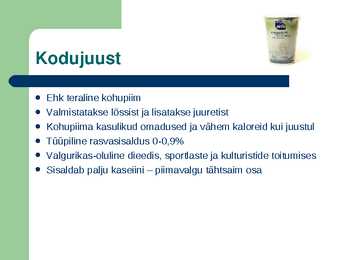 Esmavajalikud toiduained-Piimatooted #15