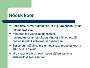 Esmavajalikud toiduained-Piimatooted #4