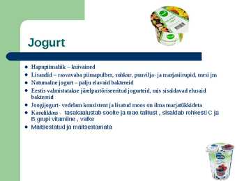 Esmavajalikud toiduained-Piimatooted #9