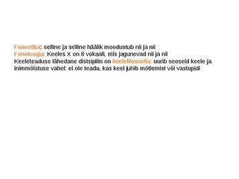 Keeleteaduse alused ülevaade #29
