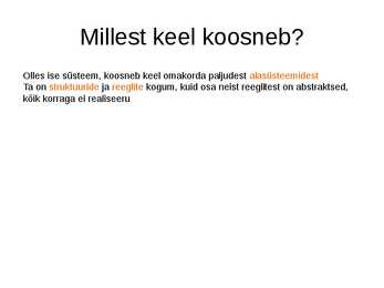 Keeleteaduse alused ülevaade #4