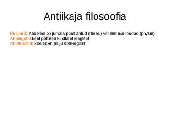 Keeleteaduse alused ülevaade #33