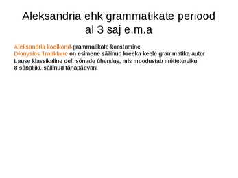 Keeleteaduse alused ülevaade #34