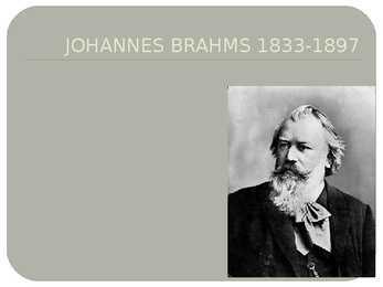 JOHANNES BRAHMS