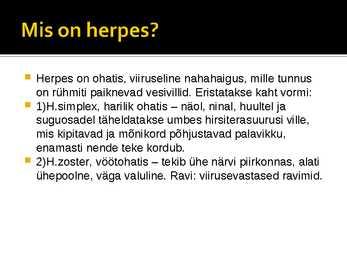 Herpese olemus #2