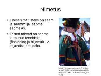 Saamide kultuur-keel ja olemus #2