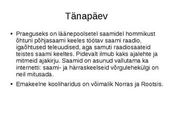 Saamide kultuur-keel ja olemus #12
