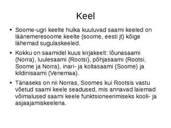 Saamide kultuur-keel ja olemus #5