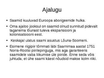 Saamide kultuur-keel ja olemus #7