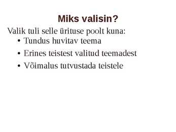 Eesti terviseradadel ümber maailma #5
